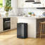 HOMCOM 45L Kitchen Bin with Soft-Close and Stay-Open Lid, Pedal Bin Black