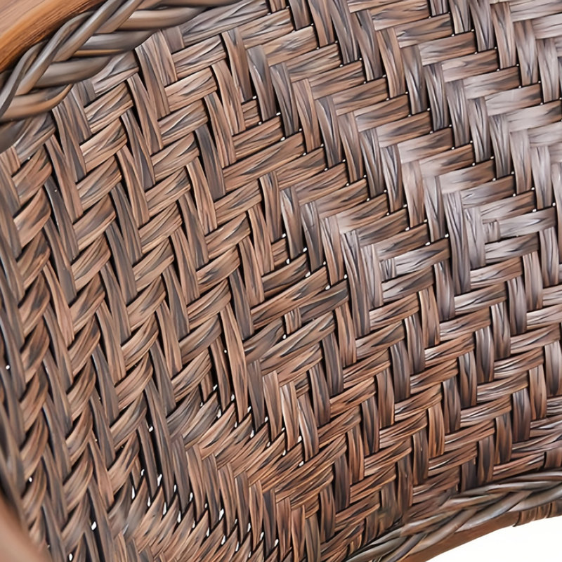 Rattan patio table and chair combination