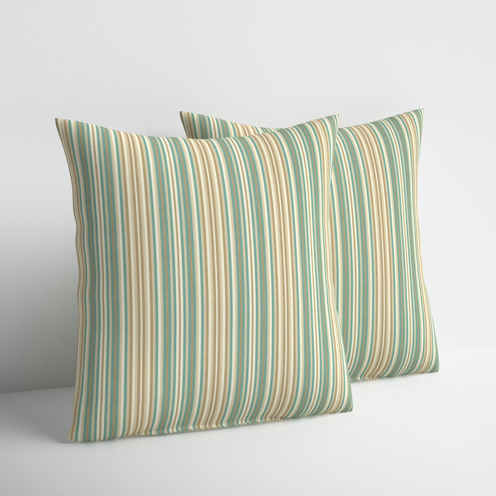 Zoa Striped Sunbrella® Indoor/Outdoor Throw Pillow