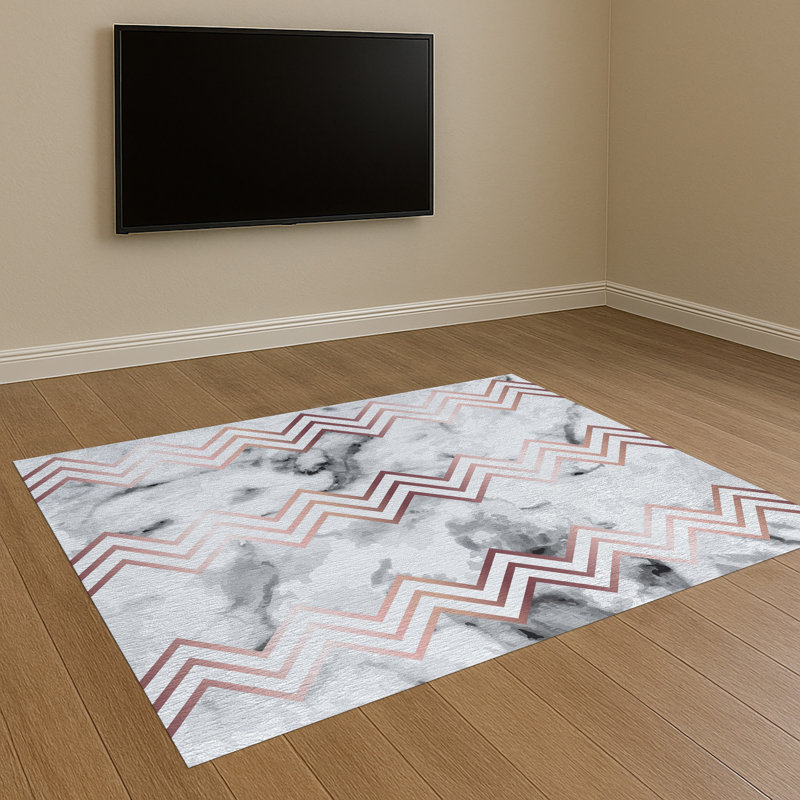 Geometric Area Rug, Rectangle 140 x 200 cm