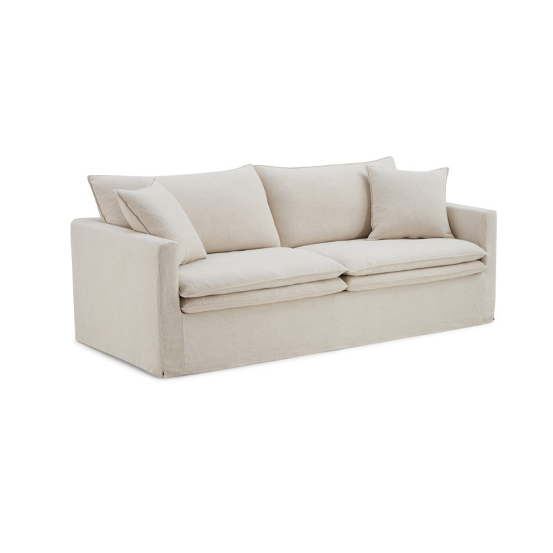 Canapé transitionnel l 84 po, taupe, Taupe