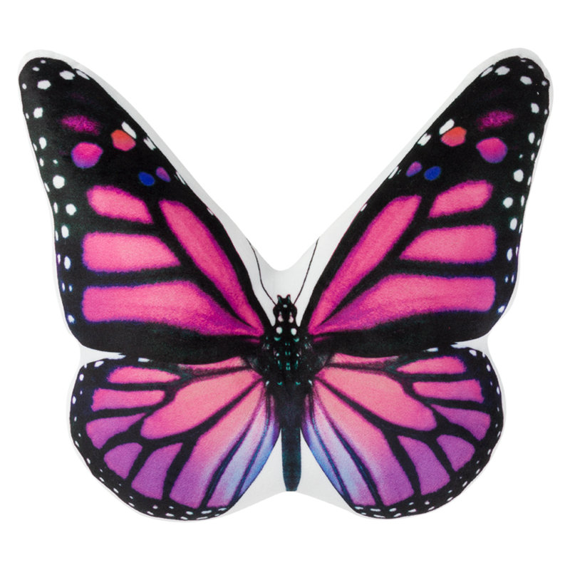 Coussin décoratif papillon Trinx 3D 13 po x 15 po