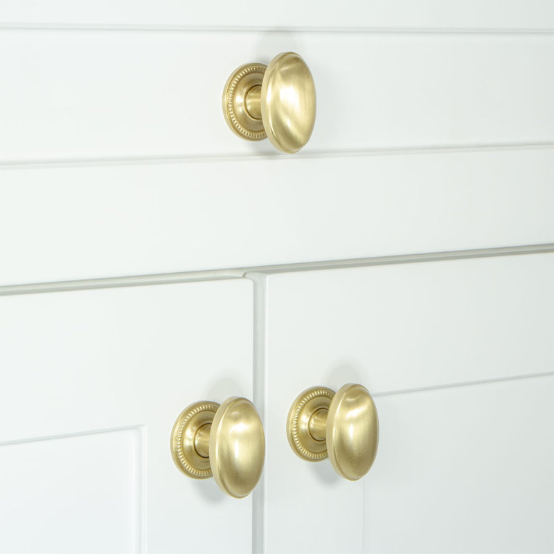 Eden Prairie Oval Knob, Satin Brass