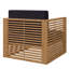 Fauteuil d'extérieur en bois de teck-52443033