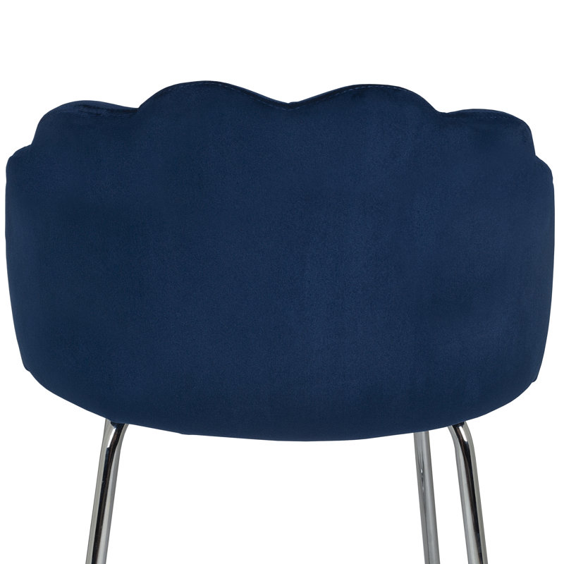 Tabouret de coiffeuse Laborde, Bleu foncé