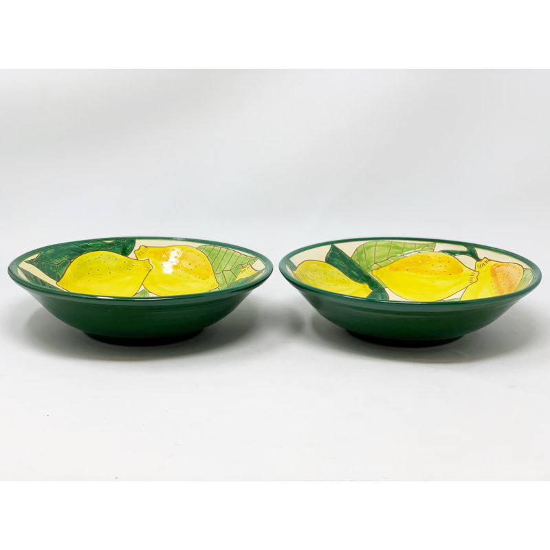 Signature - Lemons - Pasta Bowl - Set Of 2
