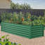 Lit de jardin surélevé d'extérieur en métal avec gants Seiter 8X4x3ft, argent-72619540-72619538
