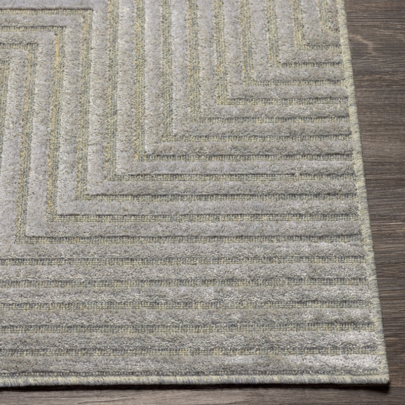 Tapis gris ardoise / gris Balsham, Rectangle 5 pi 3 po x 7 pi 3 po