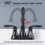 Robinets à siège pivotant et systèmes de douche en bronze huilé, 36,5 x 25,5 x 6,5 po, avec structure en métal