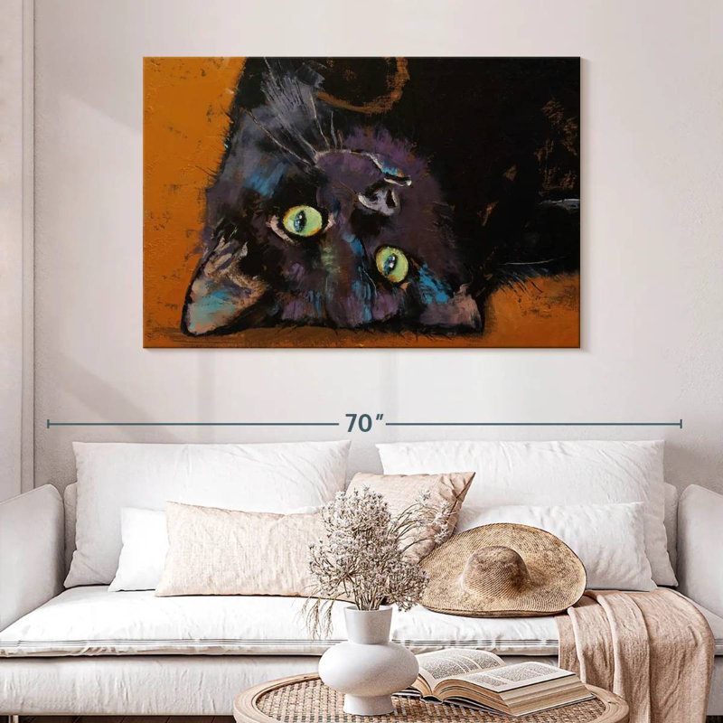 Upside Down Kitten, 32" H x 48" W