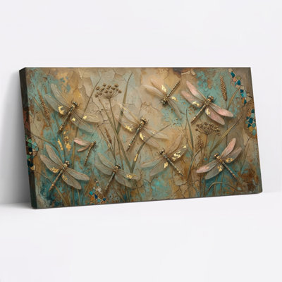 Ensemble de 1 tableau sur toile Libellule