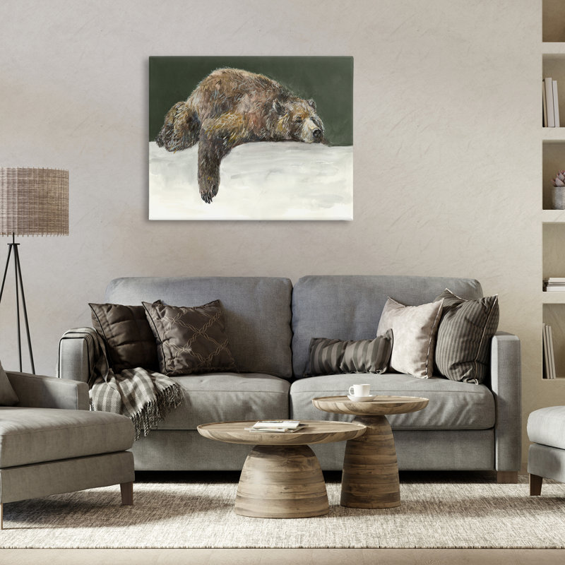«Sleepy Woodland Bear» par Jacob Q, H 30 po x l 40 po