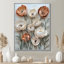 Automne, doux coquelicots, élégance de la saison - coquelicots, impressions sur toile