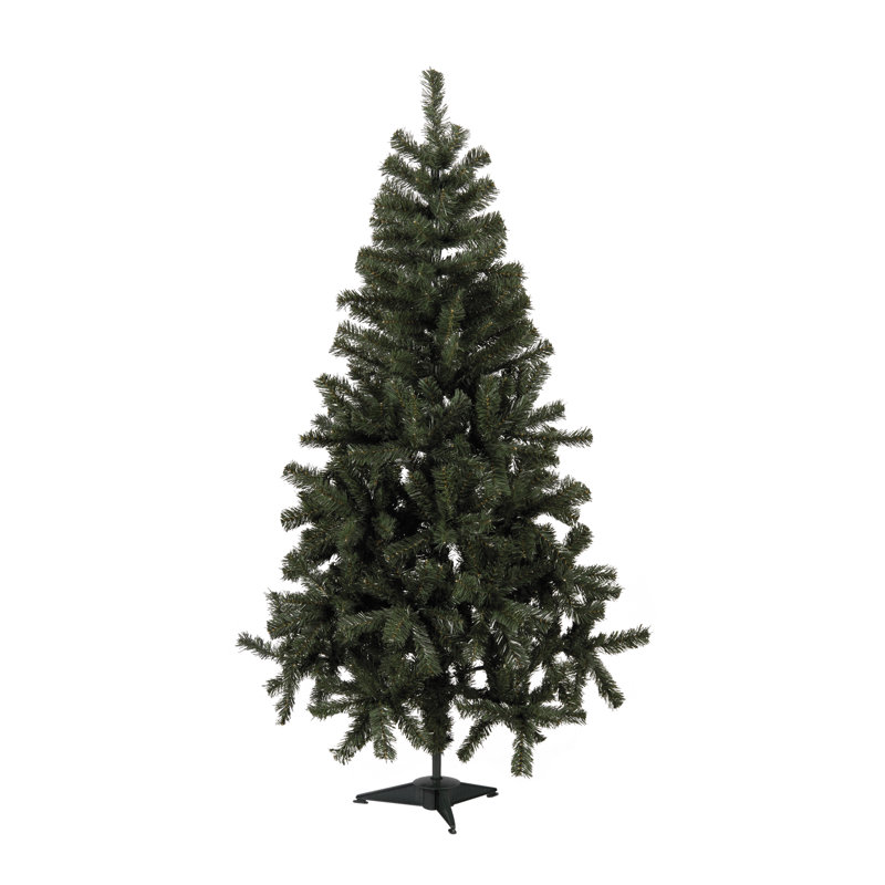 Quebec 1.5m Artificial Christmas Tree, 6.89ft H x 4.27ft Ø, Green