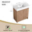 Meuble-lavabo simple autoportant avec plateau en résine 29,53 po Chiasson