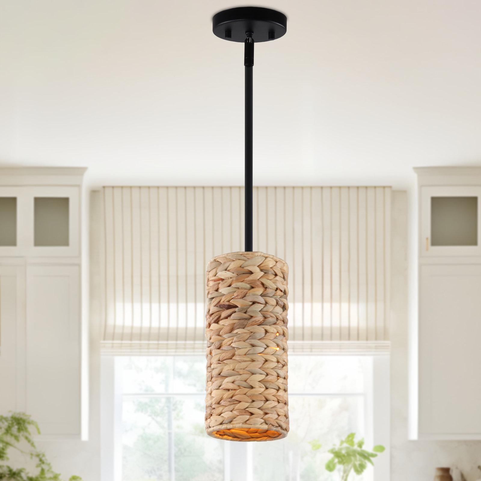 Summerlin Handwoven Rattan Pendant