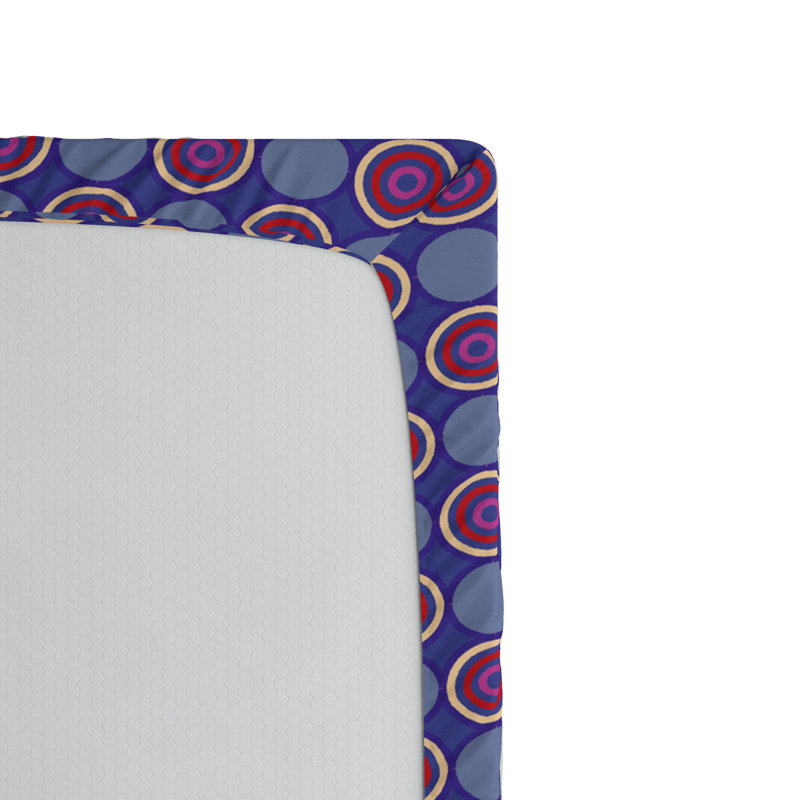 Microfiber Geometric Fitted Sheet, Full Fitted Sheet