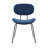 17.52'' H Velvet Upholstered Stacking Side Chair-1082935268
