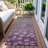 Machine Washable Indoor/Outdoor Xhevrie Purple Rug-271967370