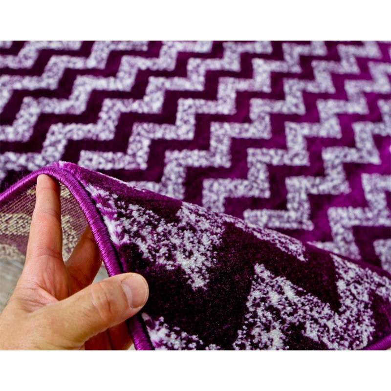 Friedegund Chevron Indoor Rug, Rectangle 8' x 10'