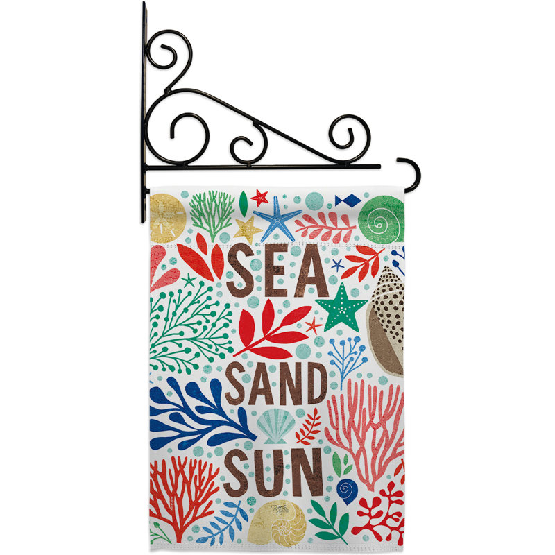 Ensemble de drapeaux 18 x 13 po Sea Sand Sun
