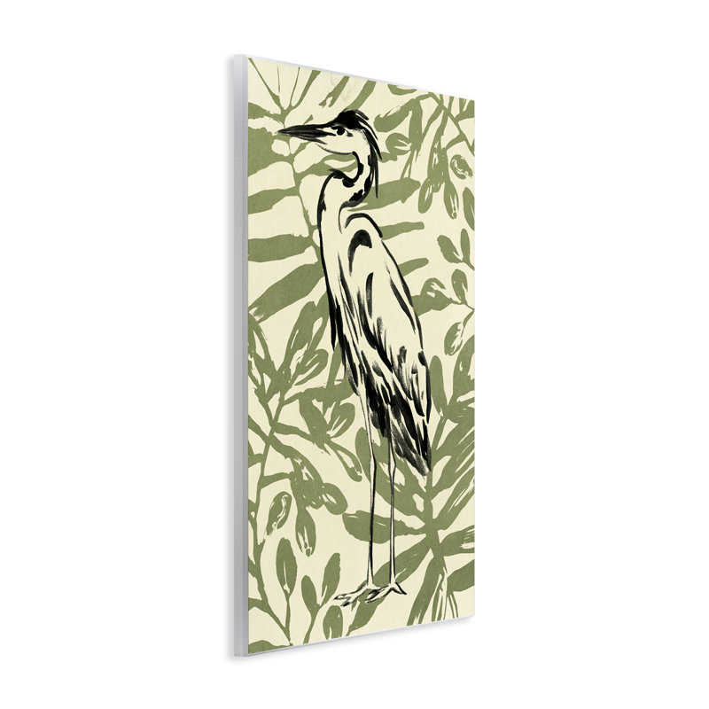 «Brushed Heron Portrait» par June Erica Vess, H 15 po x l 10 po