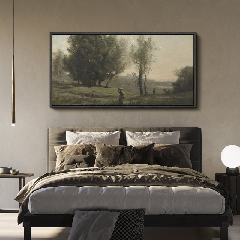 «Pastoral Elegance Tranquil Countryside», H 30 po x l 60 po, Naturel