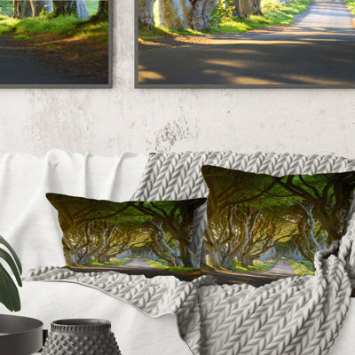 Avenue of Beech Trees - Coussin décoratif imprimé Lake House