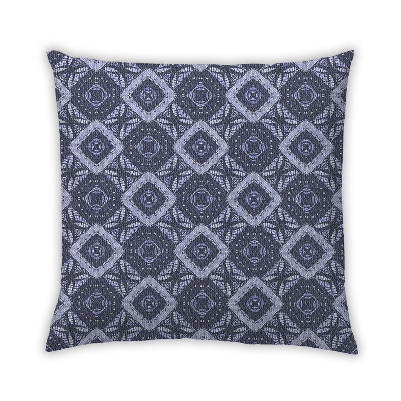 Housse et insert de coussin carré Lamorteau, Bleu clair, Synthétique