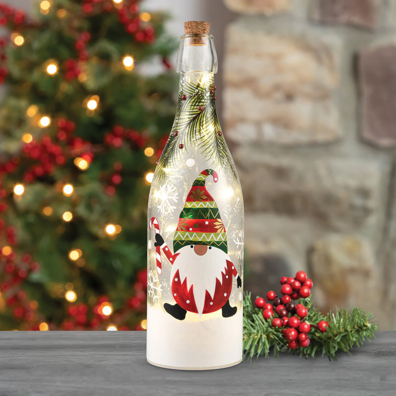 Éclairage de bouteille très joyeux gnome