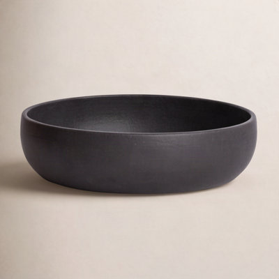 Shallow Stoneware Serving Bowl