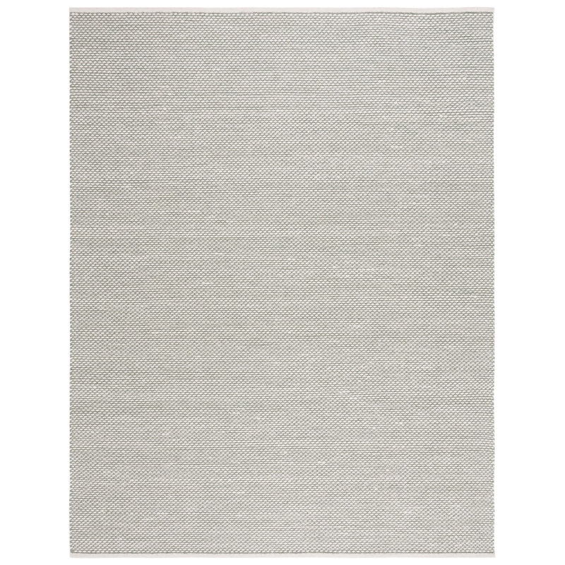 Vermont Flat Weave Wool/Cotton Rug in Green, Rectangle 8' x 10'