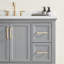 Ensemble de meuble-lavabo autoportant 48 po avec 2 poignées entièrement assemblé