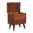 Solid Wood Chestnut Lid-Up Storage Stool