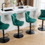 Tabouret pivotant en velours avec siège réglable-969428296-969428302