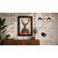 Deer in Knit Boho - Framed Print-753080395-753080399