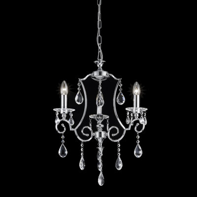 Wamsley 3 - Light Chrome Lantern Pendant