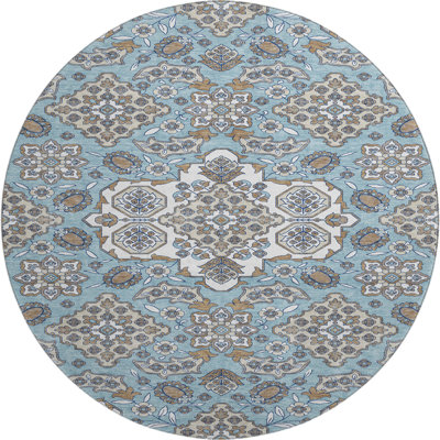 Premium Machine Washable Crestover AMF1853 Global Rug