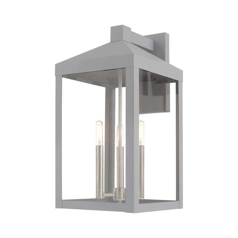 Bartek Wall Light, 21.75" H x 10.5" W x 12.5" D, Nordic Gray