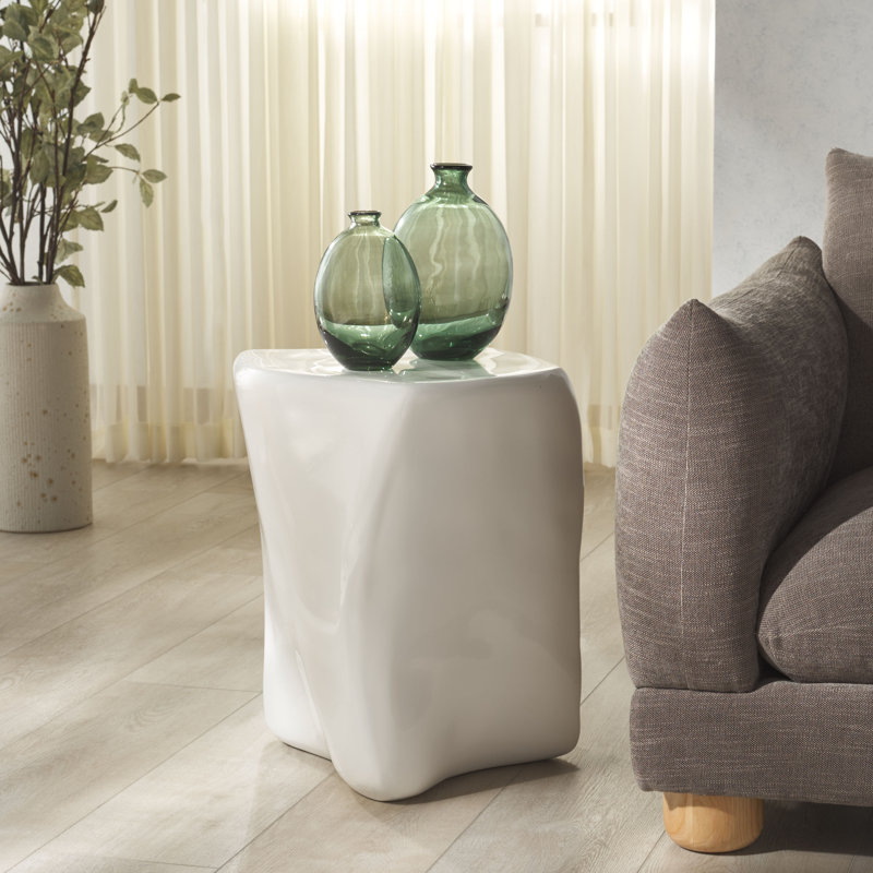 Table d'appoint Ohearn, Blanc