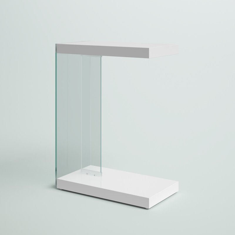 Amedee End Table, White