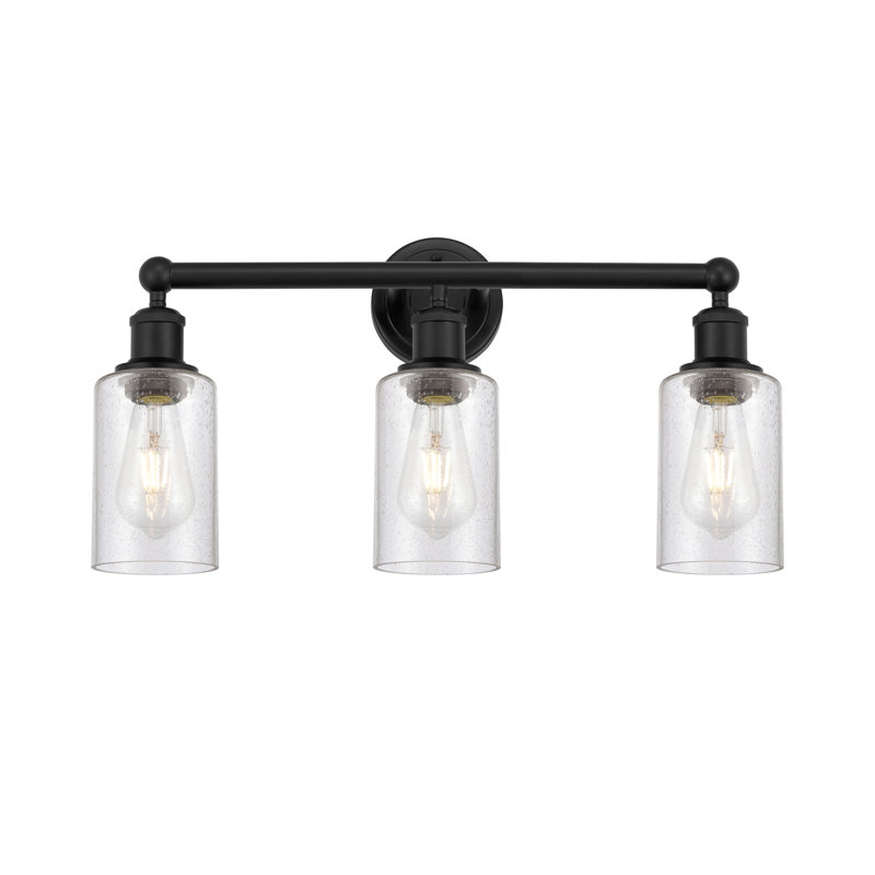 Caldello 3 - Light Dimmable Vanity Light, Matte Black, Seedy