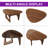 Modern Triangular Solid Wood Coffee Table 34.5"L × 23.5"W × 16"H