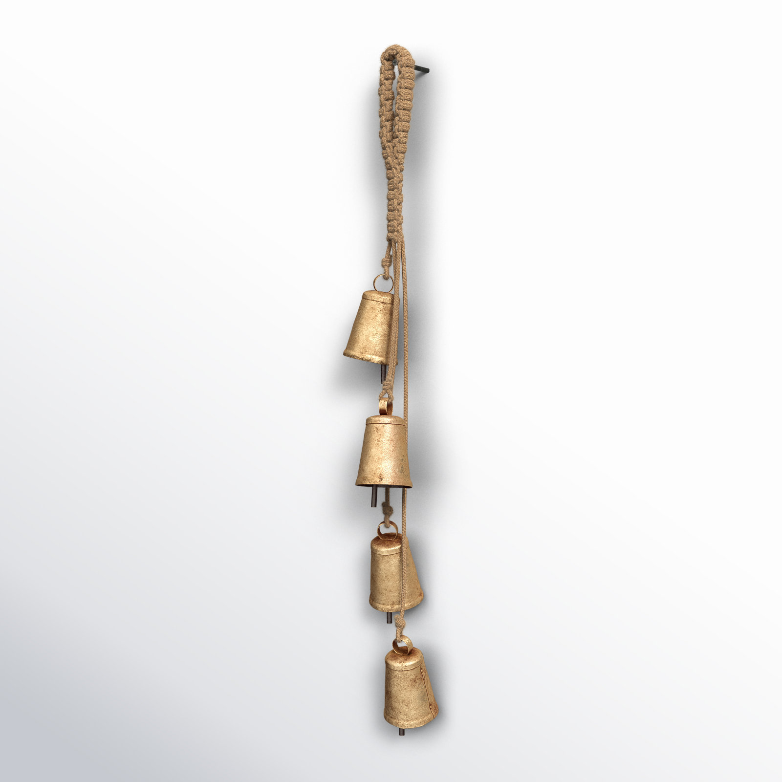 Kristen Handmade Sculpture, 29" H x 4" W x 3" D, Gold