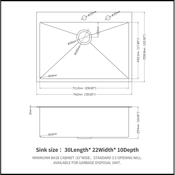 Dimensions du produit