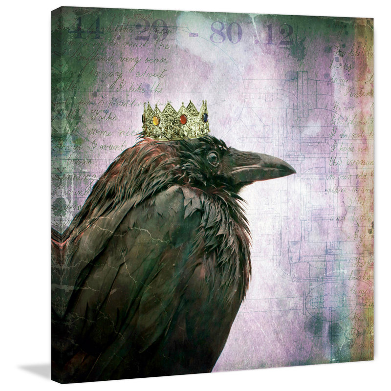 " Crow King " by Morgan Jones, 40" H x 40" W x 1.5" D