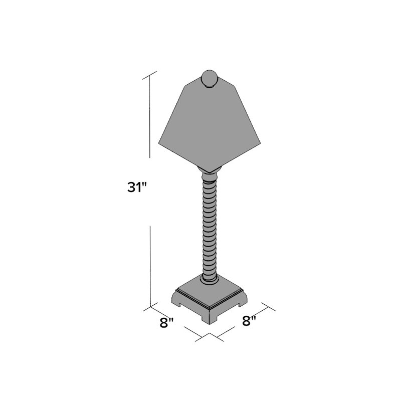 Arbuckle Resin Buffet Lamp