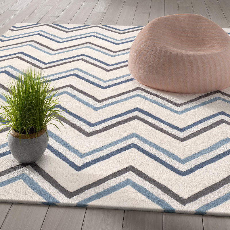 Tapis en laine touffeté à la main Laquaya, Rectangle 4 pi x 6 pi