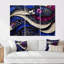 Mauve et bleu, fractale moderne, vagues I-107200182-107200183