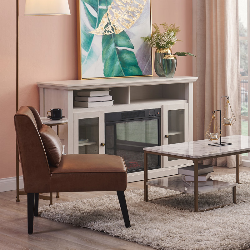 Georgeson Faux Leather Accent Chair
